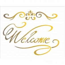 Stencil OPA 1834 Welcome I 20X25cm_OPA1834